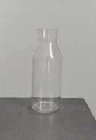 Carafe à vin en verre borosilicate personnalisable pour restaurants, bars, salons, capacité de 40 oz, style américain, marquage manuel AARK