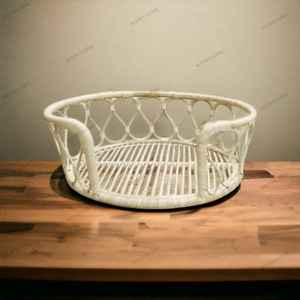 Chaises berçantes en bambou vintage personnalisées, durables et tendance, pour animaux de compagnie, chiens, chats, animaux, avec incrustations en os, console - Product Image 4