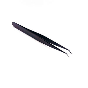 Professional <b>Eyelash</b> Tweezers <b>Applicator</b> Tool Stainless Steel Anti-Magnetic Smooth Tip Comfortable Handle Lash Tweezers - Product Image 3
