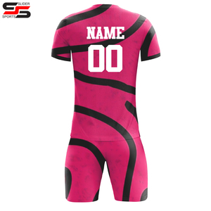 Fabrication en usine, couleur personnalisée, uniforme de football de haute qualité 100% polyester pour adulte, respirant, séchage rapide, logo personnalisé - Product Image 6