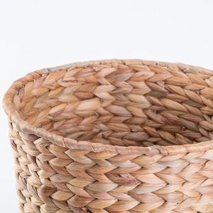 Natural <b>Wicker</b> Water Hyacinth Open Waste <b>Basket</b> Handmade <b>Storage</b> <b>Basket</b> Wholesale eco-friendly Made in Vietnam - Product Image 5