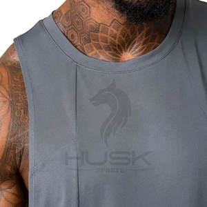 Wholesale Sport Singlet Mens Summer Tank Top Breathable Gym Clothing Muscle Fit Solid Color Premium Cotton Spandex Men - Product Image 5