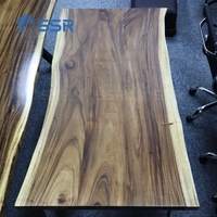 SSR VINA-Raintree Wood Edge Colle Live Edge Countertop-Ensembles de table à manger Table en bois massif Live Edge