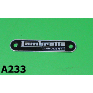 Emblema de asiento 'Lambretta Innocenti' para Lambretta SX '68 + J50 Deluxe - Product Image 1