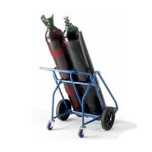 Double Gas Cylinder <b>Trolley</b> RE162 for Oxygen and Nitrogen Heavy Duty Industrial Gas Cylinder Handling Equipment - Product Image 1