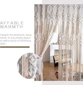 Elegant Macrame Door <b>Curtain</b> for Everyday <b>Spaces</b> Handcrafted with Soft Flow Rectangle Shape for Diwali Decor - Product Image 3