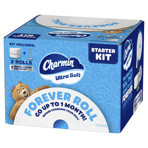 Charminn Toilet Paper Ultra Soft, Forever <b>Roll</b> Starter <b>Kit</b>, 1 Holder, 2 <b>Rolls</b>, 2-ply Bath Tissue - Product Image 3