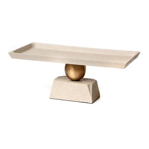 Plateau en aluminium rectangulaire de luxe personnalisé pour la maison Organisateur de table de finition antique Plateaux décoratifs Artisanat en métal - Product Image 5