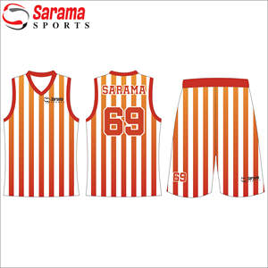 Uniforme de basket-ball en Jersey, nouveau Design, uniforme de basket-ball de Style Unique, uniforme de basket-ball réversible sublimé, 2022 - Product Image 3