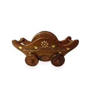 Antique Design Fresh Natural Wooden Coaster Unique Shape Cup Glass Coasters Classic Style Economical Table Top Accessories - Product Image 2