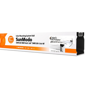 รางยึดแผงโซลาร์เซลล์ SunModo SMR100 รุ่น Mill Finish ขนาด 168 นิ้ว SMR100-168-M - Product Image 2