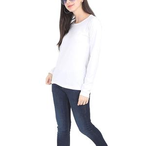 T-shirts décontractés pour femmes à manches longues en tissu polaire, couleurs personnalisées, haute qualité, style estival tendance, MADE BY BS 2026 - Product Image 2