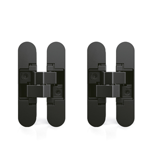 Set di 2 cerniere per porte e finestre nere Zamak con capacità di 40kg di apertura di 180 gradi per porte di passaggio - Product Image 1