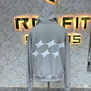 Logo personnalisé conception populaire le plus demandé fermeture éclair sweat à capuche bouffée imprimé fabriqué en usine pas cher prix sweats à capuche hommes sweats à capuche - Product Image 5