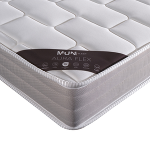 Matelas Aura Flex, confort doux, noyau en mousse, couches matelassées double face, garnissage en fibres siliconées, tricot respirant, hôpital, hôtel - Product Image 2