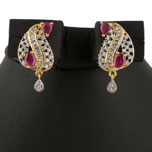 Kundan Jewellery <b>Locket</b> Set - Golden & <b>Silver</b> - Product Image 3
