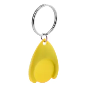 Porte-clés en plastique personnalisé avec jeton Nelly - Product Image 3