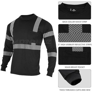 Camisa DE SEGURIDAD reflectante de manga larga transpirable para uso industrial y de construcción OEM ODM disponible - Product Image 3