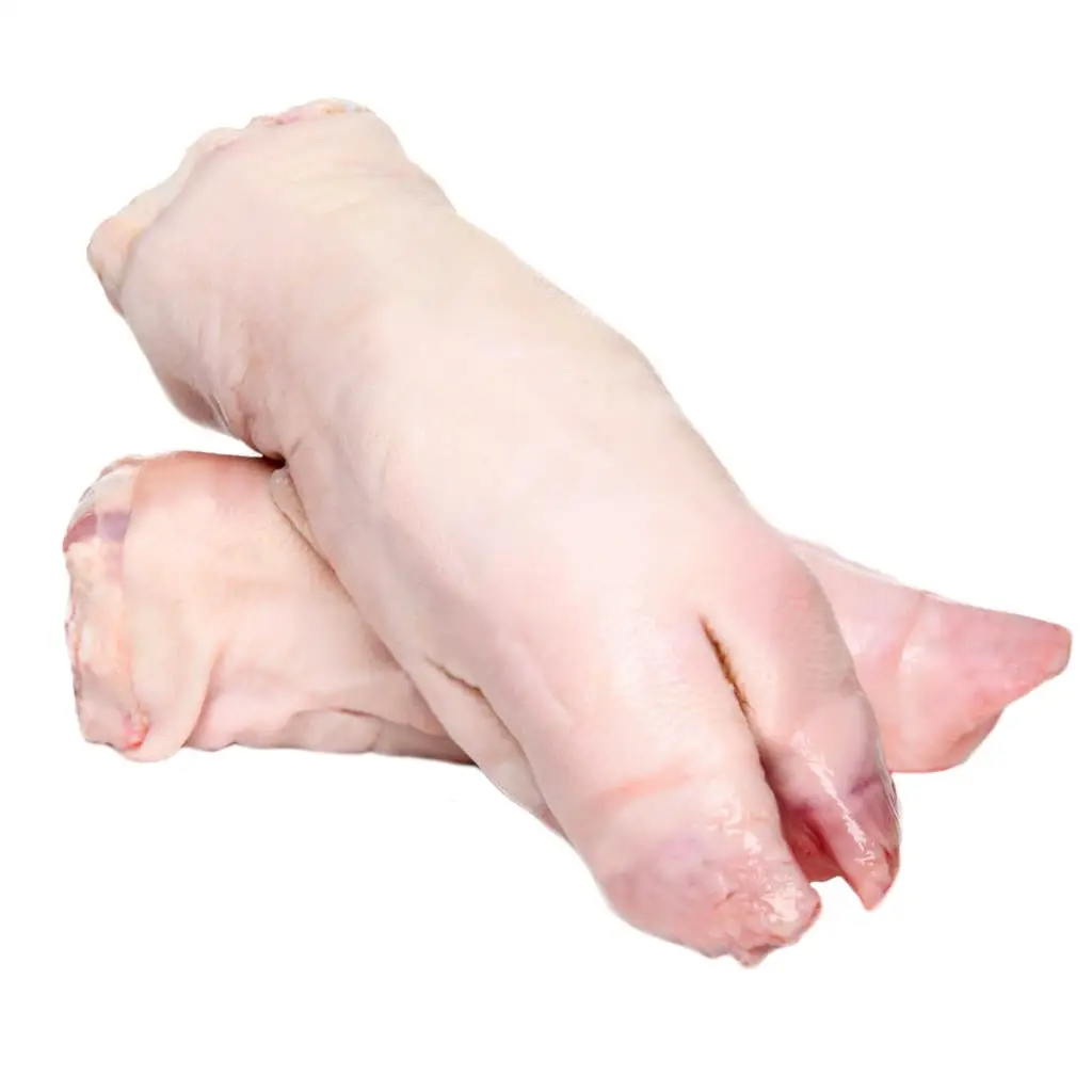 Prezzo all'ingrosso 100% carne di maiale congelata conservata/coscia di maiale/piedi di maiale