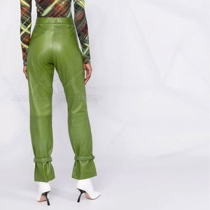 Lightweight Women Leather <b>Pant</b> With Stylish Modern Shape And Soft Feel For Casual Fashion Activities - Product Image 5