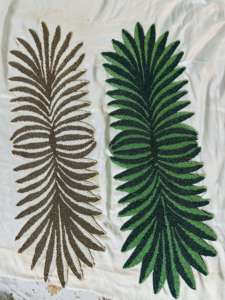 Chemin de table perlé vert de meilleure qualité décor de table d'hôtel fait à la main élégant et décoration de salle à manger à la maison - Product Image 6