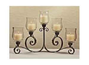 Bougeoir avec couvercle en verre pour décoration d'hôtel et de maison de mariage Vente en gros Dernier Look Nouveau Bougeoir avec support en métal doré - Product Image 2