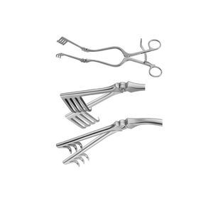 Écarteurs Weitlaner 4.5 "/5.5"/6.5 "/7" Blunt 3x4 Prong Instruments chirurgicaux vétérinaires en acier inoxydable Écarteur à retenue automatique - Product Image 3