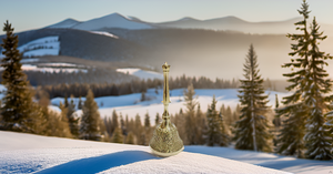 Handheld Brass Ghanti Puja Bell for <b>Mandir</b> Jingle and Christmas Musical Instrument Accessory - Product Image 4