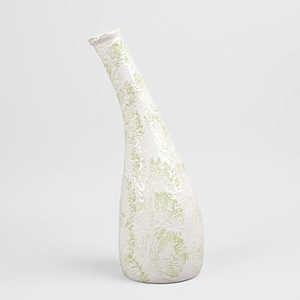 Jarrón Grande de Cerámica Verde Pastel 9x30cm, Moderno, Clásico, con Textura Floral, Minimalista, Soplado a Mano, Bajo Mantenimiento, para Hogar y Bodas - Product Image 2