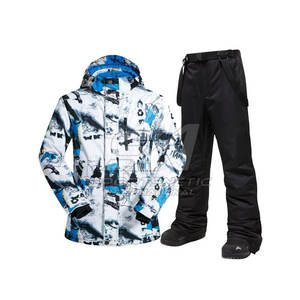 Winter <b>Snow</b> Jacket And Pants Set With Thermal Lining For Outdoor Sports Men Ski <b>Suit</b> In Low Moq - Product Image 4
