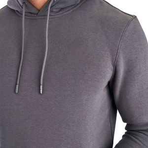 Chándal de entrenamiento polar Tech para hombre, conjunto de dos piezas con capucha para correr en invierno, sudadera con patrón sólido - Product Image 6