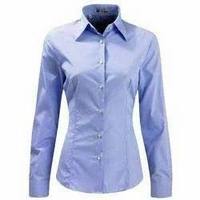 Chemisiers de travail pour femmes OEM, qualité supérieure, grandes tailles, broderie, perles, boutons, 100% coton biologique, printemps été