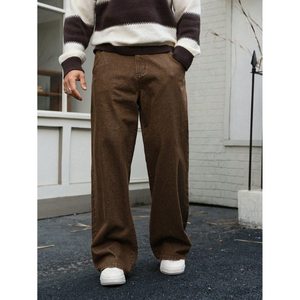 Jean en denim ample et droit pour femme, style vintage, coupe large, tissu écologique respirant, délavé, taille automne - Product Image 5