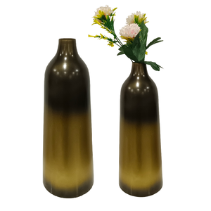 Home Decorative Flower <b>Vase</b> Set With Shiny Polished & Antique Finishing Flower <b>Vase</b> With Black & <b>Gold</b> Shade Plating Flowers <b>Vase</b> - Product Image 6