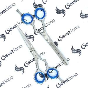 ที่ดีที่สุด Sus 440c ผมกรรไกรผมบางกรรไกรร้านเสริมสวยกรรไกรตัดผมกรรไกรมืออาชีพ CTS 70 7 นิ้วญี่ปุ่นขอบญี่ปุ่น - Product Image 1