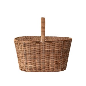 Rattan Picnic <b>Basket</b> <b>with</b> Dual <b>Lids</b> Handmade Storage <b>Basket</b> Wholesale eco-friendly Made in Viet Nam - Product Image 4