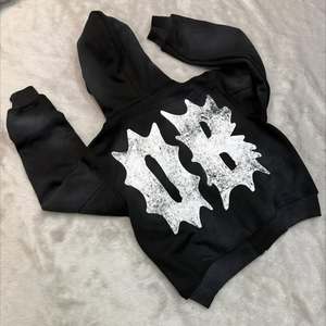 Custom Streetwear 100% Cotton <b>Embroidery</b> Logo Acid Wash Distressed Sweatpants and Hoodie <b>Set</b> - Product Image 4