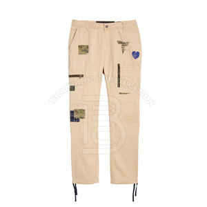 Nouveauté Pantalon Cargo conçu décontracté à la cheville cordon de serrage en coton pour hommes résistant à l'usure Hip Hop - Product Image 5