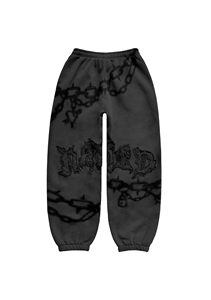 Custom Vintage Mud Wash Denim Pants Distressed Heavy Ripped Hole Wide Leg <b>Elastic</b> <b>Waist</b> <b>Jeans</b> Men Fashion Baggy OEM Service - Product Image 2