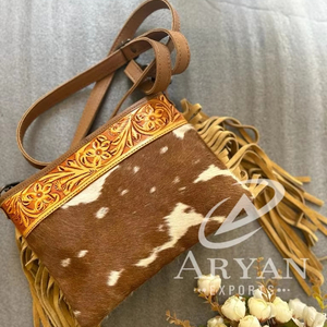 Nouveau sac à main usiné à franges cheveux sur peau de vache sculpture sac à bandoulière pour femmes concepteur en cuir véritable luxe multi-usages sacs à main - Product Image 1