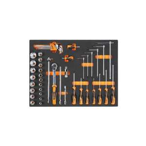 Juegos de herramientas BETA 1/2 ''Bandeja de EVA suave Enchufes Destornilladores de agarre beta Llaves macho hexagonales (vacío) - Product Image 1