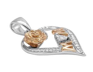 Pendentif en argent S925 serti de diamants Moissanite de luxe de haute qualité pour femmes, idéal pour toutes les occasions, mariage, cadeau, fête - Product Image 2