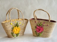 Tas Wanita May Tre La LTL Collection Ramah Lingkungan Buatan Tangan dari Eceng Gondok Alami Desain Modis Dua Pegangan Terbuka