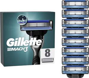 ใบมีดโกนหนวดที่ใช้ร่วมกับ Gill ette Mach3 ได้ – ตลับใบมีดสแตนเลสสตีลสามชั้นเพื่อการโกนที่เรียบเนียน ขายส่งจำนวนมาก - Product Image 1