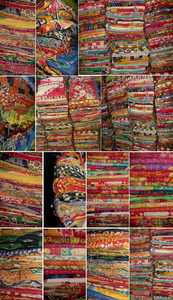 Indian Vintage Cotton Kantha Quilted <b>Patchwork</b> Blanket Bangali Hand Stitching Embroidered Quilts Gudari Washable Wholesale Hotel - Product Image 5