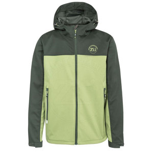 Veste Softshell d'hiver pour homme à logo frontal à capuche, faible MOQ - Haute qualité, coupe-vent et imperméable, service OEM - Product Image 1