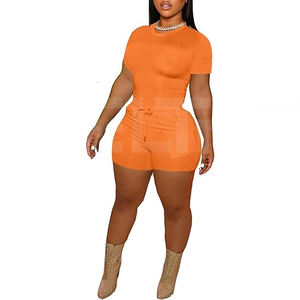 New Women's Latest Outdoor 2-<b>Pc</b> Summer Track Suit Skinny Fit Jogging Tracksuit in Different Colors Cheap 2 Piece <b>Sets</b> for Ladies - Product Image 2
