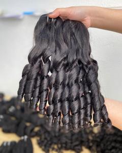 Paquete de calidad superior, rizo hinchable, cabello vietnamita de un solo donante, rizo hinchable, cabello humano Remy virgen, estilo de lujo - Product Image 5