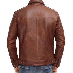 High Quality Customized Front Logo <b>Lightweight</b> Reversible Leather <b>Jacket</b> <b>for</b> <b>Men</b> - Product Image 4