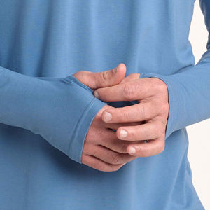 Camisetas transpirables de manga larga para hombre de nuevo estilo caliente-Diseños inteligentes casuales de negocios de poliéster/algodón ecológicos personalizables - Product Image 5